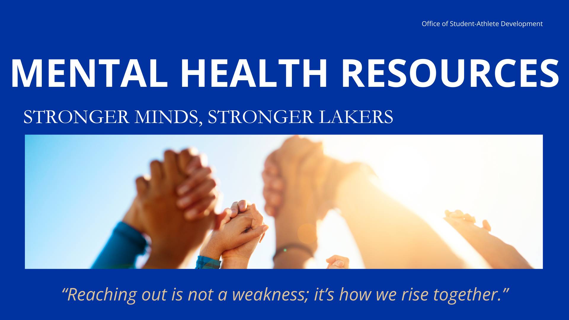 Mental Health Resources